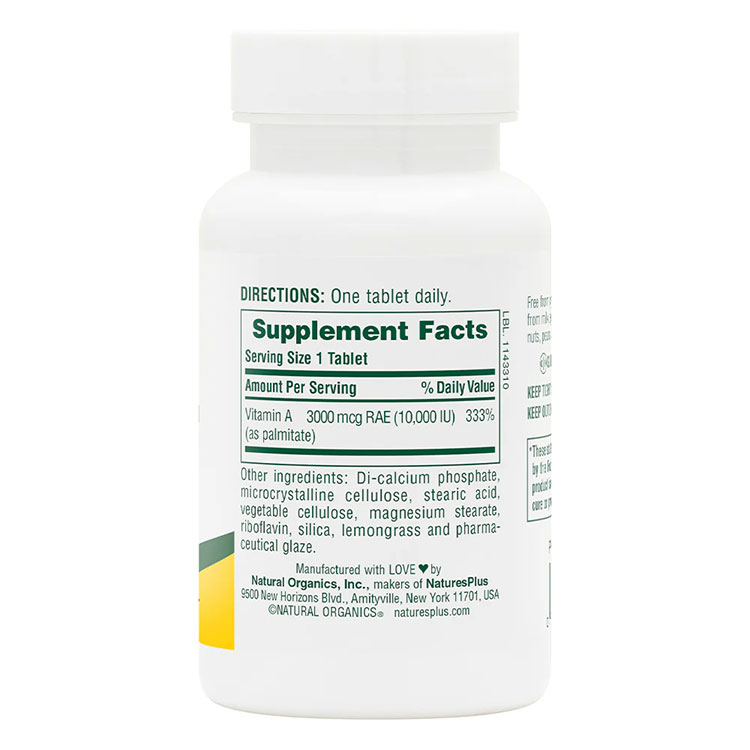 ネイチャーズプラス ビタミンA 10,000 IU タブレット 90粒 NaturesPlus Vitamin A ...