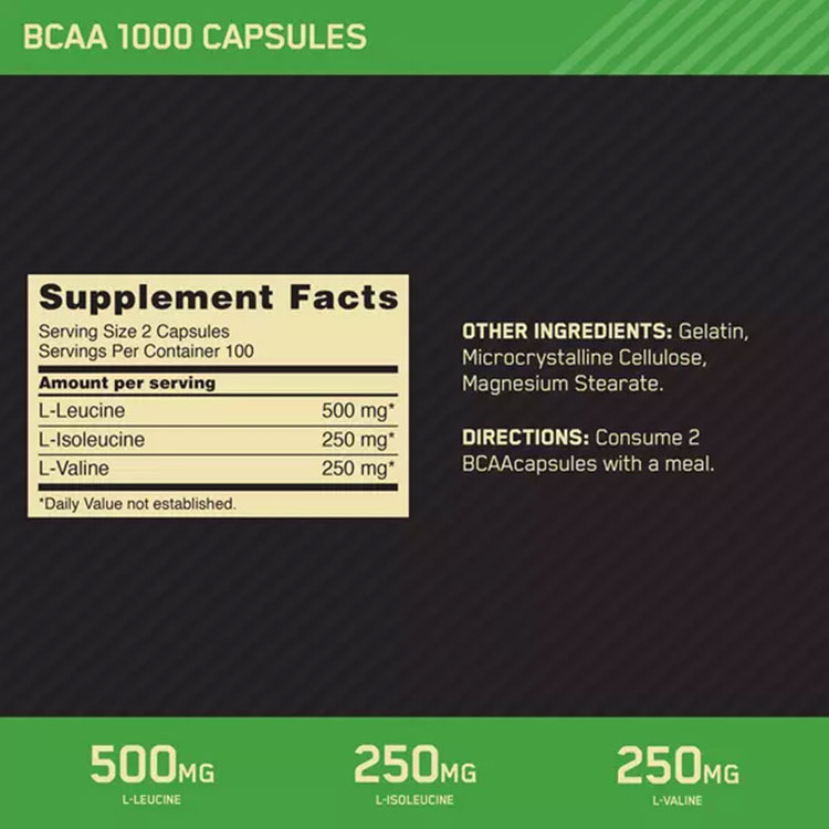 オプティマムニュートリション BCAA 1000mg 60粒 200粒 400粒 Optimum Nutrition B...