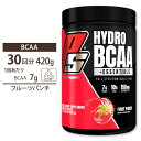 商品説明 スポーツ系サプリメントとして人気のアミノ酸。 特にBCAA（分岐鎖アミノ酸）サプリメントには人気の商品が多く存在しますが、ほとんどの製品にはBCAAのみが含まれており、EAA（必須アミノ酸）は含まれていません。 EAA（必須アミノ酸）は体内で生成されないアミノ酸で、食事などからの摂取が必要です。 しかし充分なEAAを摂ろうとすると、どうしても運動量と食事の量のバランスが難しくなってしまいがち。 そのため、EAAはサプリメントなどから摂取することがオススメですが、従来のBCAA製品では、必須アミノ酸のサプリを別に用意する必要がありました。 そこで、ProSuppsのHydroBCAAは、BCAAに加えてEAAも配合！ 1回分あたりEAAを3g、2：1：1の比率で配合されたBCAAを7g含み、BCAAだけでなくEAAも効率的に摂ることができます。 さらにHydroBCAAは糖類や炭水化物を含まないので、従来のBCAA製品よりも一歩進んだ高度なブレンドで、さらなる高みを目指してみませんか？ 味違いはこちら サイズ違いはこちら 消費期限・使用期限の確認はこちら 内容量 / 形状 約30回分（414g） / パウダー 成分内容 【付属スプーン1杯（13.8g）中 カロリー0kcal 総炭水化物0g 　総糖類（0gの添加糖を含む）0g ナトリウム（クエン酸ナトリウムとして）50mg カリウム（塩化カリウムとして）100mg 2：1：1 BCAA Matrix7g L-ロイシン3.5g L-イソロイシン1.75g L-バリン1.75g Full-Spectrum EAA Matrix3g L-スレオニン、L-フェニルアラニン、L-リジン、L-ヒスチジン 他成分: 【ブラックベリーレモネード（30回分）】 クエン酸、天然香料、スクラロース、二酸化ケイ素、果汁・野菜汁パウダー（着色料）、アセスルファムカリウム 【ドラゴンフルーツ（30回分）】 クエン酸、天然香料、スクラロース、二酸化ケイ素、ビート根パウダー（着色料）、アセスルファムカリウム 【マイアミバイス（30回分・90回分）】 クエン酸、天然香料、スクラロース、二酸化ケイ素、アセスルファムカリウム、ビート根パウダー（着色料） 【パッションフルーツ（30回分・90回分）】 クエン酸、天然香料、スクラロース、二酸化ケイ素、アセスルファムカリウム、ビート根パウダー（着色料） 【ピンクレモネード（30回分・90回分）】 クエン酸、天然香料、スクラロース、二酸化ケイ素、アセスルファムカリウム、ビート根パウダー（着色料） 【セックスオンビーチ（30回分）】 クエン酸、天然香料、スクラロース、二酸化ケイ素、ターメリック（着色料）、アセスルファムカリウム、ビート根パウダー（着色料） 【ストロベリーキウイ（30回分・90回分）】 クエン酸、天然香料、スクラロース、アセスルファムカリウム、ビート根パウダー（着色料） 【テキサスティー（30回分・90回分）】 クエン酸、天然香料、スクラロース、二酸化ケイ素、果汁・野菜汁パウダー（着色料）、アセスルファムカリウム 【ブルーラズベリー（30回分・90回分）】 クエン酸、天然および合成香料、二酸化ケイ素、スクラロース、ケイ酸カルシウム、アセスルファムカリウム、FD&amp;C青#1 【ウォーターメロン（30回分・90回分）】 天然および合成香料、クエン酸、リンゴ酸、二酸化ケイ素、スクラロース、ケイ酸カルシウム、野菜汁パウダー（着色料として） 【フルーツパンチ（30回分・90回分）】 天然および合成香料、クエン酸、リンゴ酸、二酸化ケイ素、ケイ酸カルシウム、スクラロース、FD&amp;C 赤#40、FD&amp;C黄#6 アレルゲン: 【ブラックベリーレモネード（30回分）】 合成着色料、染料は含まれていません。 【ドラゴンフルーツ（30回分）】 合成着色料、染料は含まれていません。 【マイアミバイス（30回分・90回分）】 ココナッツを含みます。合成着色料、染料は含まれていません。 【パッションフルーツ（30回分・90回分）】 合成着色料、染料は含まれていません。 【ピンクレモネード（30回分・90回分）】 - 【セックスオンビーチ（30回分）】 合成着色料、染料は含まれていません。 【ストロベリーキウイ（30回分・90回分）】 合成着色料、染料は含まれていません。 【テキサスティー（30回分・90回分）】 合成着色料、染料は含まれていません。 【ブルーラズベリー（30回分・90回分）】 - 【ウォーターメロン（30回分・90回分）】 - 【フルーツパンチ（30回分・90回分）】 - ※製造工程などでアレルギー物質が混入してしまうことがあります。※詳しくはメーカーサイトをご覧下さい。 ご使用の目安 食品として付属スプーン1杯（13.8g）を240〜300mlのお水などと混ぜてお召し上がり下さい。 メーカー ProSupps（プロサップス） ・成人を対象とした商品です。 ・次に該当する方は、摂取をお控え下さい。 　- 妊娠・授乳中 　- 18歳未満の方 ・次に該当する方は摂取前に医師にご相談下さい。 　- 医師による治療・投薬を受けている 　- 罹患中 　- 市販薬を使用中 ・身体に合わない場合は使用をやめ、症状によっては医師にご相談下さい。 ・高温多湿を避けて保管して下さい。 ・お子様の手の届かない場所で保管して下さい。 ・製品ご購入前、ご使用前に必ずこちらの注意事項をご確認下さい。 HYDRO BCAA FRUIT PUNCH 414g 30Serving ProSupps 生産国: アメリカ 区分: 食品 広告文責: &#x3231; REAL MADE 050-3138-5220 配送元: CMG Premium Foods, Inc. 人気 にんき おすすめ お勧め オススメ ランキング上位 らんきんぐ 海外 かいがい 輸入 さぷりめんと 健康 けんこう へるしー ヘルシー ヘルス ヘルスケア へるすけあ 手軽 てがる 簡単 かんたん supplement health fitness フィジーク ふぃっとねす トレーニング training diet とれーにんぐ きんとれ 筋トレ まっする マッスル ぷろていん とれーにんぐ トレーニング マッスル まっする 筋トレ きんとれ 大人 おとな 高たんぱく 高タンパク タンパク質 ダイエット diet 置き換え バリン ロイシン イソロイシン ばりん ろいしん いそろいしん 筋トレ きんとれ マッスル まっする 理想のカラダ とれーにんぐ トレーニング アミノ酸 ふるーつぱんち ぱんち ふるーつ フルーツ 果物 果実 くだもの おいしい 美味しい 続けやすい あっさり アッサリ