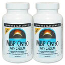 [2個セット] ソースナチュラルズ ミルクプロテイン MBPオステオ カルシウム配合 90粒 Source Naturals MBP Osteo with Calcium 90Tablets サプリ サプリメント 健康