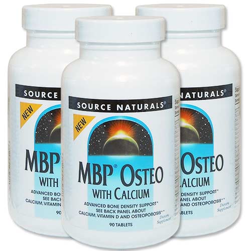 3個セット ソースナチュラルズ ミルクプロテイン MBPオステオ カルシウム配合 90粒 Source Naturals MBP Osteo with Calcium 90Tablets サプリ サプリメント 健康