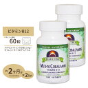 [2個セット] ソースナチュラルズビーガントゥルー メチルコバラミン (ビタミンB12) 1mg (1000mcg) 60粒 Source Naturals Vegan True Methylcobalamin 1mg 60Tablets