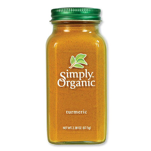 【限定ポイントUP★1日-11日10時】ターメリック 2.38oz (67g) Simply Organic TurmericTurmeric, 2.38 oz (67 g)【お取り寄せ商品】 speed-10023105 アメリカサプリ専門スピードボディ パッケージ画像