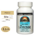 ソースナチュラルズ L-チロシン 500mg 50粒 タブレット Source Naturals L-Tyrosine 500mg 50Tablets サプリメント サプリ ダイエット・健康 健康サプリ アミノ酸配合 L-チロシン