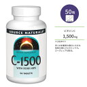 \[Xi`Y C-1500 r^~C 1500mg [Yqbvz 50 ^ubg Source Naturals C-1500 With Rose Hips 50 Tablets Tvg r^~ [Yqbv Zx