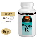 \[Xi`Y r^~K 500mcg 200 ^ubg Source Naturals Vitamin K 500mcg 200Tablets  ΉF z r^~ s6t