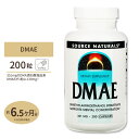 ソースナチュラルズ DMAE 130mg 200粒 カプセル Source Naturals SOURCE NATURALS DMAE 200capsules