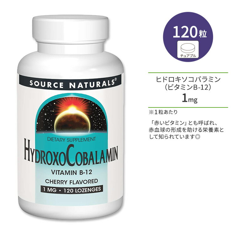 ʥ륺 ҥɥХߥ ӥߥB-12 ꡼̣ ȥ 120γ Source Naturals HydroxoCobalamin Vitamin B-12 120 Lozenges  奢֥