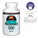 ソースナチュラルズ ナイアシンアミド500 500mg タブレット 120粒 Source Naturals Niacinamide500 Tablets