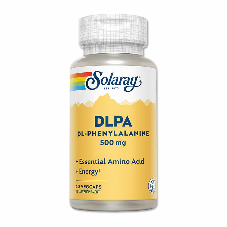 ソラレー DL-フェニルアラニン 500mg カプセル 60粒 Solaray Dl-Phenylalanine Free Form VegCapフリーフォーム アミノ酸