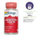 ソラレー ユビキノール CoQ-10 100mg 30粒 ソフトジェル Solaray Ubiquinol CoQ-10 softgels 還元型 コエンザイムQ10 エイジングケア 健康サポート エネルギー ユビキノン 補酵素