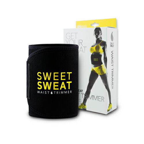 【日本未発売】スポーツリサーチ Sweet Sweat（スイートスウェット）ウエストトリマーベルト Mサイズ イエロースポーツ 筋トレ スウィート スエット ウェスト