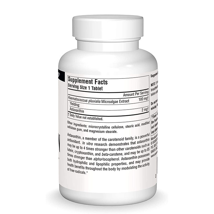 ソースナチュラルズ アスタキサンチン 2mg 120粒 タブレット Source Naturals Asta...
