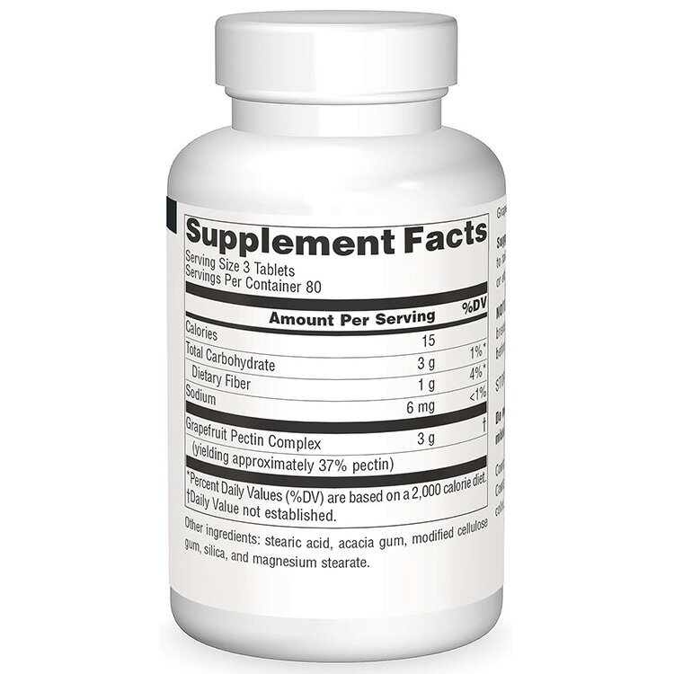 ソースナチュラルズ グレープフルーツ ペクチン 1000mg タブレット 240粒 Source N...