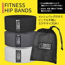 スポーツリサーチ 多目的ヒップバンド 3本セット グレー Sports Research Durable & Versatile Fitness Hip Bands 3PK フィットネス 2