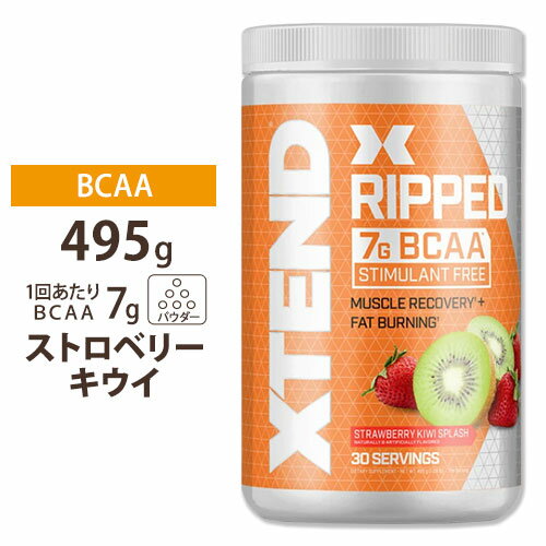 【隠れた名品】エクステンド リップド BCAA ストロベリーキウイ味 495g 約30回分 Scivation サイベーション XTEND