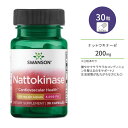 スワンソン ナットウキナーゼ 200mg カプセル 30粒 Swanson Nattokinase めぐりサポート