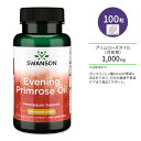 スワンソン イブニングプリムローズオイル (月見草) 500mg サプリメント ソフトジェル 100粒 Swanson Evening Primrose Oil ガンマリノレン酸 必須脂肪酸 GLA EPO