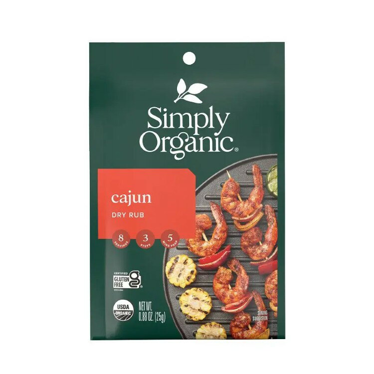 香辛料 - シンプリーオーガニック ケイジャン ドライラブ 25g Simply Organic Cajun Dry Rub 0.88 oz. 【お取り寄せ商品】
