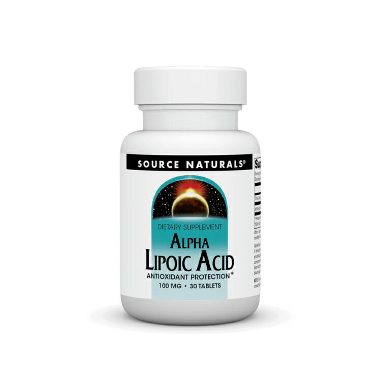 ソースナチュラルズ アルファリポ酸 100mg 30粒 Source Naturals Alpha Lipoic Acid 100 mg 30 Tablet 【お取り寄せ商品】【合わせて買いたい】
