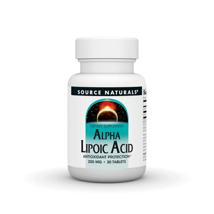 ソースナチュラルズ アルファリポ酸 200mg 30粒 Source Naturals Alpha Lipoic Acid 200 mg 30 Tablet 【お取り寄せ商品】【合わせて買いたい】