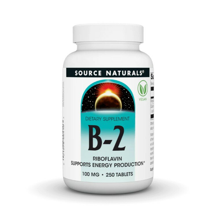 ソースナチュラルズ ビタミンB2 100mg 250粒 Source Naturals Vitamin B-2 100 mg 250 Tablet 【お取り寄せ商品】【合わせて買いたい】