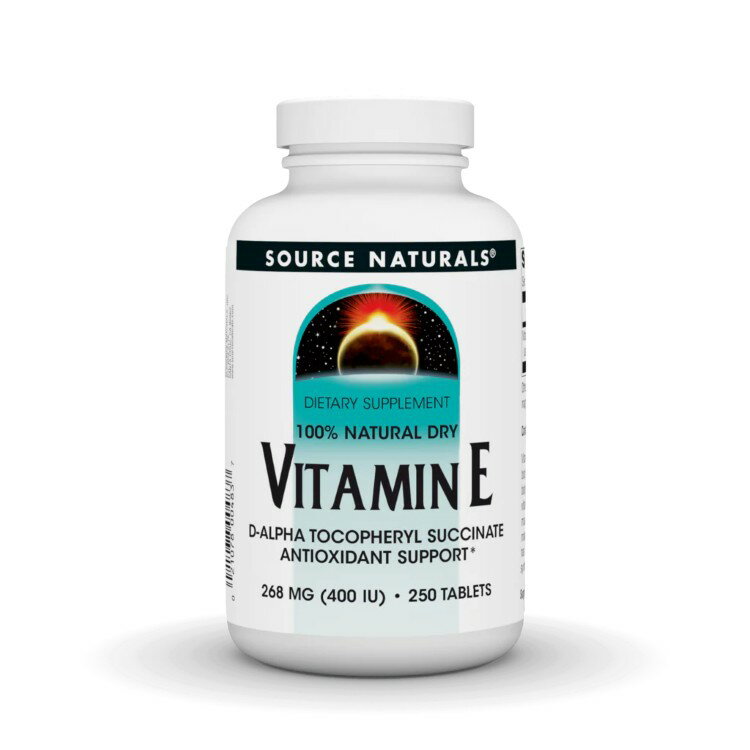 ソースナチュラルズ ビタミンE 400IU 天然d-アルファトコフェロール 250粒 Source Naturals Vitamin E 400 IU d-alpha Tocopherol 250 Tablet 【お取り寄せ商品】【合わせて買いたい】