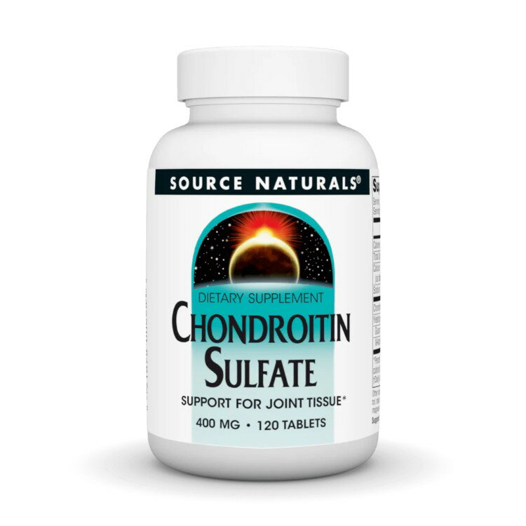 ソースナチュラルズ コンドロイチン硫酸 400mg 120粒 Source Naturals Chondroitin Sulfate 400 mg 120 Tablet 【お取り寄せ商品】【合わせて買いたい】