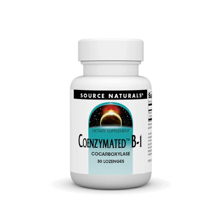 ソースナチュラルズ コエンザイメイテッド B-1 25mg ペパーミント味 30ロゼンジ Source Naturals Coenzymated・B-1 25 mg Peppermint 30 Lozenge 【お取り寄せ商品】【合わせて買いたい】