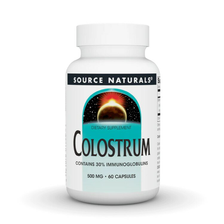 ソースナチュラルズ コロストラム 500mg 60カプセル Source Naturals Colostrum 500 mg 60 Capsule 【お取り寄せ商品】【合わせて買いたい】