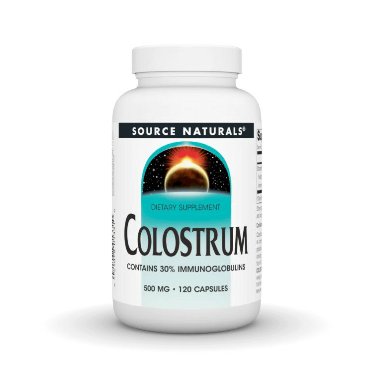 ソースナチュラルズ コロストラム 500mg 120カプセル Source Naturals Colostrum 500 mg 120 Capsule 【お取り寄せ商品】【合わせて買いたい】