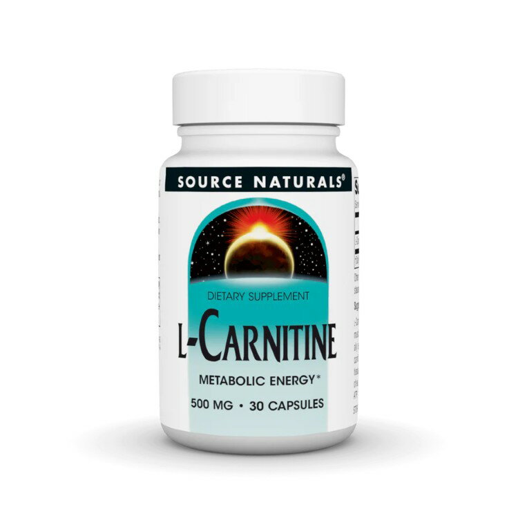 ソースナチュラルズ L-カルニチン（酒石酸塩）500mg 30カプセル Source Naturals L-Carnitine (tartrate) 500 mg tartrate 30 Capsule 【お取り寄せ商品】【合わせて買いたい】
