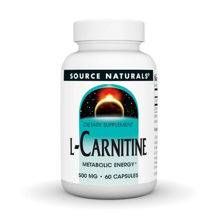 ソースナチュラルズ L-カルニチン（酒石酸塩）500mg 60カプセル Source Naturals L-Carnitine (tartrate) 500 mg tartrate 60 Capsule 【お取り寄せ商品】【合わせて買いたい】