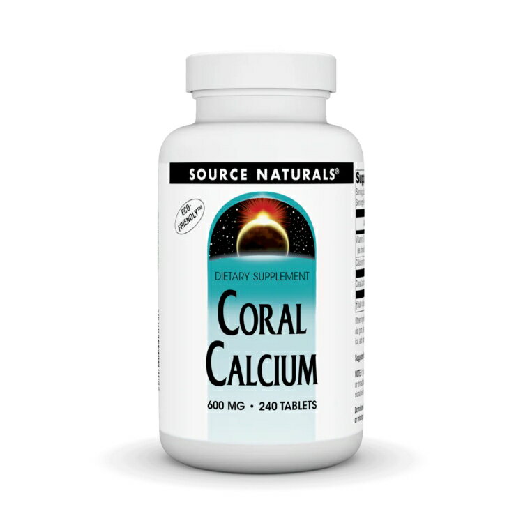 ソースナチュラルズ コーラルカルシウム 600mg 240粒 Source Naturals Coral Calci...