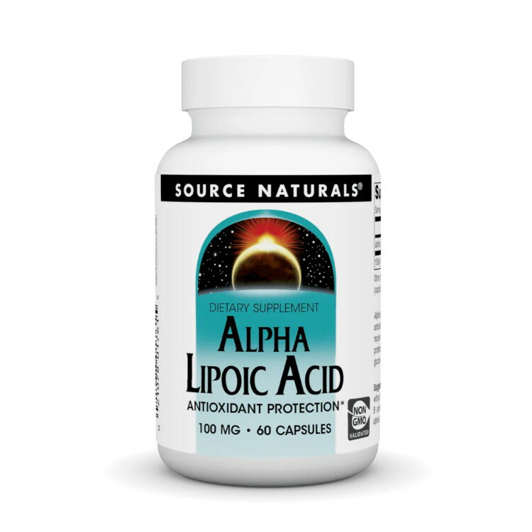 ソースナチュラルズ アルファリポ酸 100mg 60カプセル Source Naturals Alpha Lipoic Acid 100 mg 60 Capsule 【お取り寄せ商品】【合わせて買いたい】