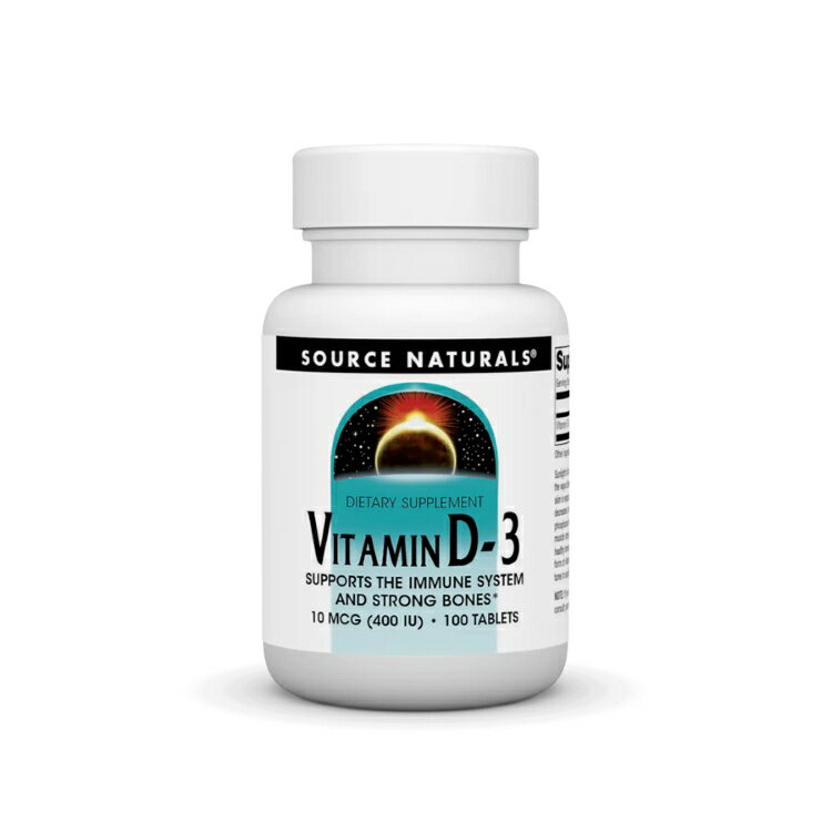 Rakuten - ソースナチュラルズ ビタミンD3 400IU 100粒 Source Naturals Vitamin D-3 400 IU 100 Tablet 【お取り寄せ商品】【合わせて買いたい】