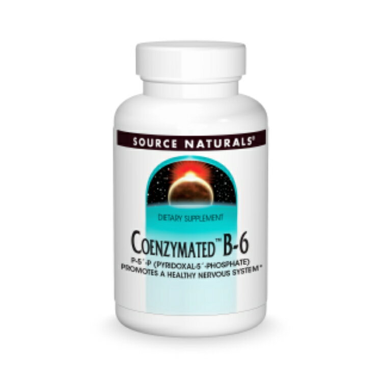 ソースナチュラルズ コエンザイム B-6 ピリドキサール-5-リン酸 SOURCE NATURALS Coenzymated・Vitamin B-6 100 mg 60 Tablet 【お取り寄せ商品】【合わせて買いたい】