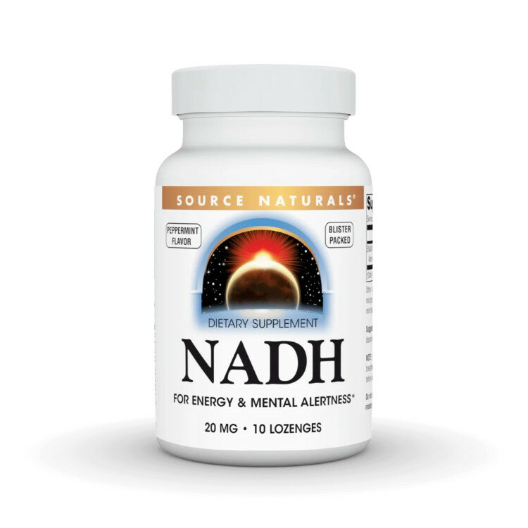 ソースナチュラルズ NADH 20mg ペパーミント味 10ロゼンジ Source Naturals NADH 20 mg Peppermint 10 Lozenge 【お取り寄せ商品】【合わせて買いたい】