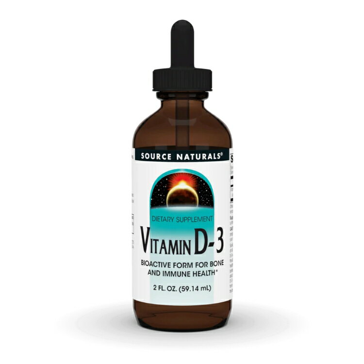 ソースナチュラルズ ビタミンD3 リキッド 59mL Source Naturals Vitamin D-3 2 fl. oz. Liquid 【お取り寄せ商品】【合わせて買いたい】