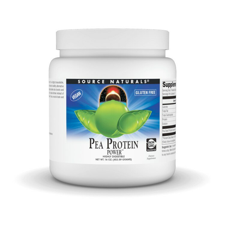 ソースナチュラルズ ピープロテイン パワー 約454g Source Naturals Pea Protein P...