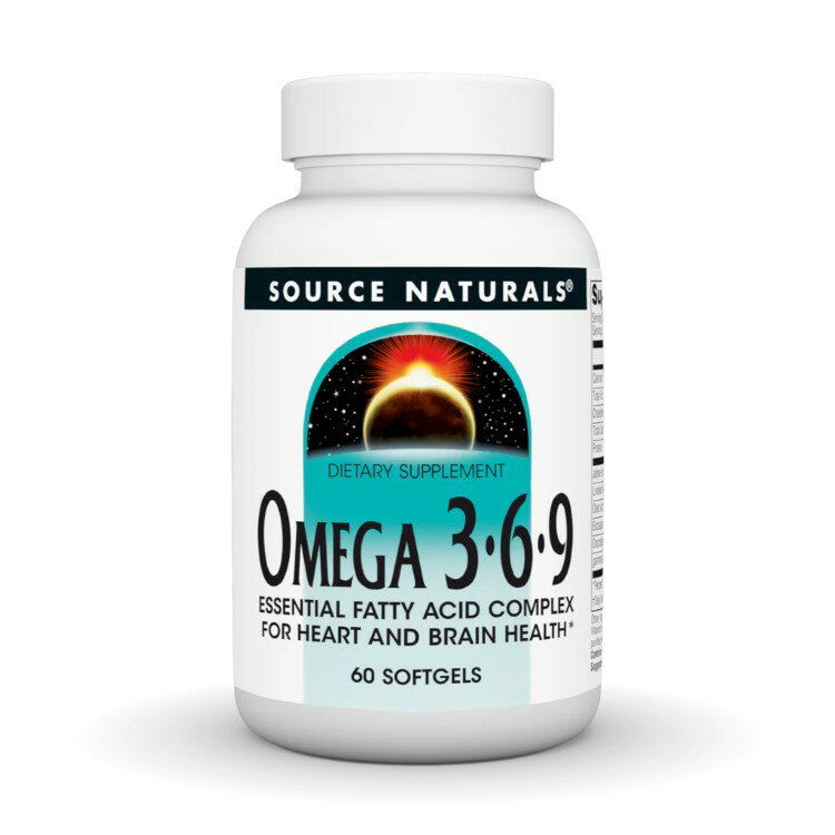 ソースナチュラルズ オメガ3-6-9 60ソフトジェル Source Naturals Omega 3-6-9 60 Softgel 【お取り寄せ商品】【合わせて買いたい】