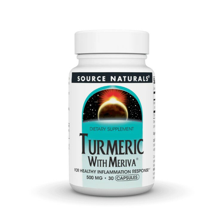 ソースナチュラルズ ターメリック メリーバ配合 500mg 30カプセル Source Naturals Turmeric with Meriva 500 mg 30 Capsule 【お取り寄せ商品】【合わせて買いたい】
