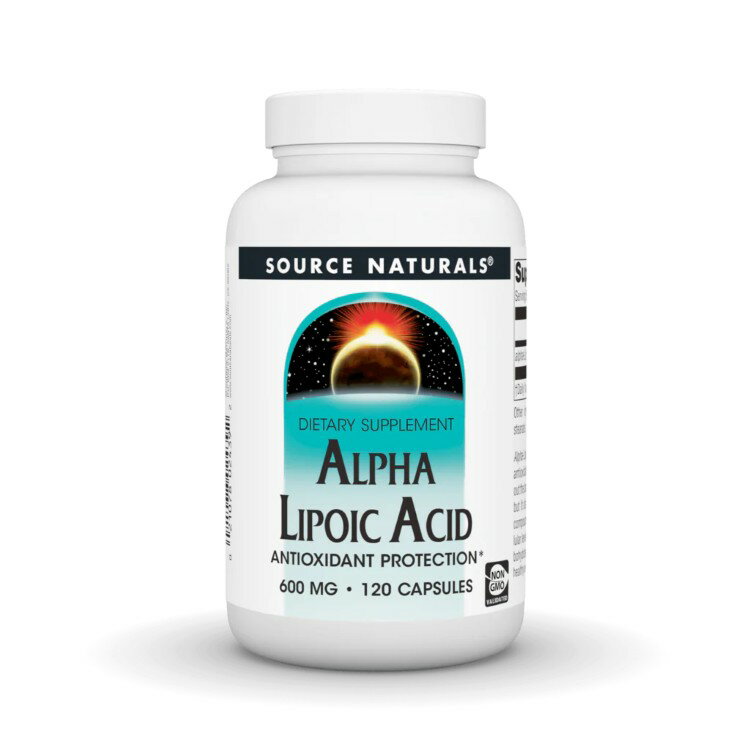 ソースナチュラルズ アルファリポ酸 600mg 120カプセル Source Naturals Alpha Lipoic Acid 600 mg 120 Capsule 【お取り寄せ商品】【合わせて買いたい】
