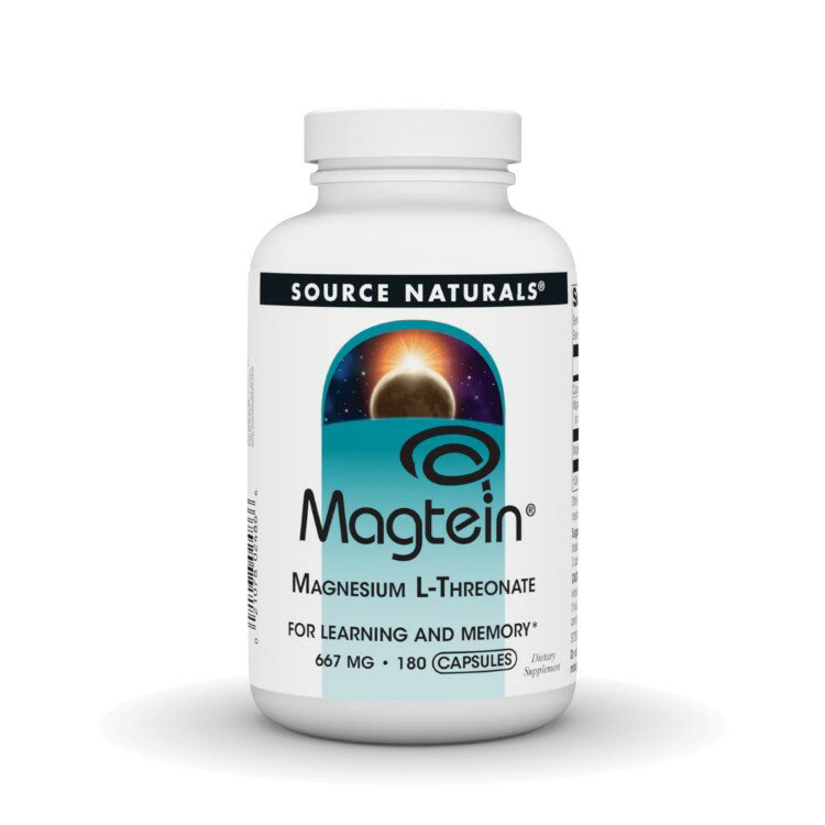 ●Source Naturals (ソースナチュラルズ)は1982年に設立以来、独立機関による調査や栄養分析でその優秀性が認められ、数々の賞を受賞したサプリメントが揃っている企業です。●米国特許成分・Magtein (マグテイン)●毎日の健康維持に欠かせないマグネシウムは、別名『骨のミネラル』とも呼ばれ、カルシウムと同じように丈夫で健康的な骨や歯を作るのに欠かせない必須ミネラルの一つです。●また、多くの酵素やエネルギー生産、健康的なめぐりを支えるキー成分といわれ、若々しく健康的な毎日にも欠かせない成分です。●近年様々な要因で、食事だけでは十分な摂取が難しくなっていると言われているため、サプリメントでの定期的な摂取がおススメです！●若い世代から中高年と幅広い年齢層の方に、そして男女どちらにもおすすめです！エネルギーに充ちた元気ハツラツ健康生活に、ぜひお役立て下さい♪●丈夫なカラダ作りを目指している方、ぼんやり・うっかりが気になる方、健骨サポートに♪●日々頑張りすぎてしまう方、集中して物事に取り組みたい方、さわやかな目覚めで1日のスタートをきりたい方に♪※グルテンフリー / 酵母不使用 / 乳製品不使用 / 卵不使用 / 大豆不使用 / 小麦不使用 / 合成保存料不使用 / 合成香料不使用 / 合成着色料不使用【Source Naturalsのこだわり】分析評価済み