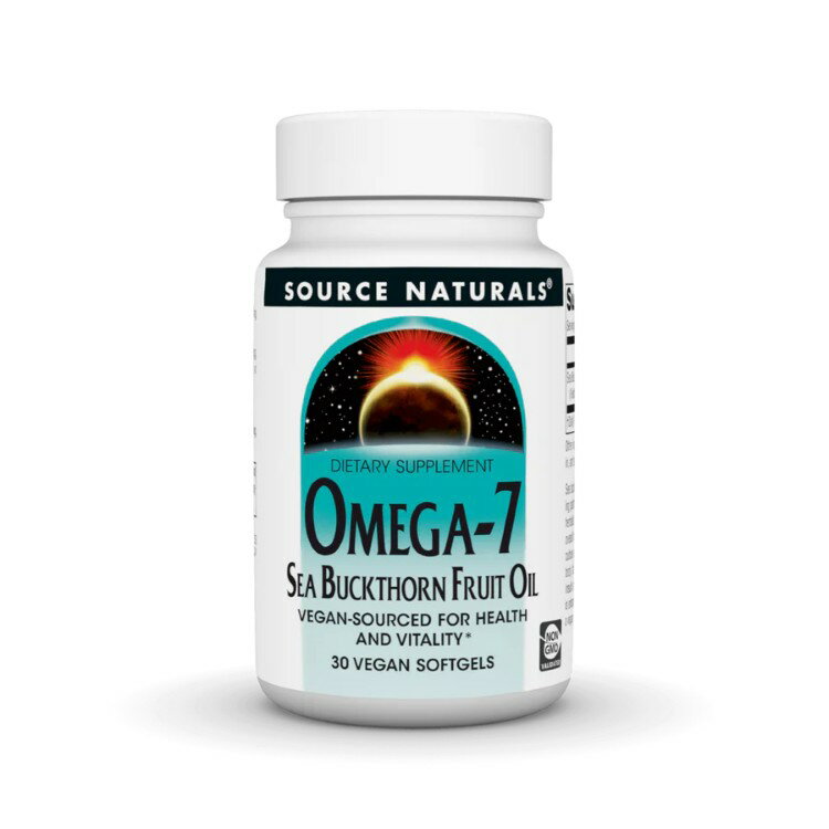 ソースナチュラルズ オメガ7 シーバックソーン フルーツオイル 30ソフトジェル Source Naturals Omega-7 Sea Buckthorn Fruit Oil 30 Softgel 【お取り寄せ商品】【合わせて買いたい】
