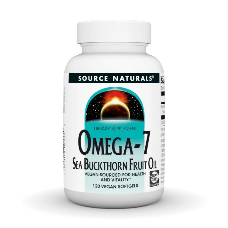 ソースナチュラルズ オメガ7 シーバックソーン フルーツオイル 120ソフトジェル Source Naturals Omega-7 Sea Buckthorn Fruit Oil 120 Softgel 【お取り寄せ商品】【合わせて買いたい】