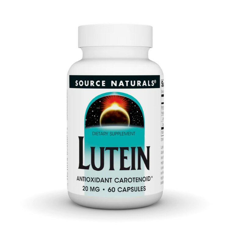 ソースナチュラルズ ルテイン 20mg 60カプセル Source Naturals Lutein 20 mg 60 Capsule 【お取り寄せ商品】【合わせて買いたい】