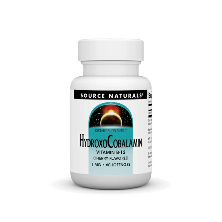 ソースナチュラルズ ヒドロキソコバラミン 1mg チェリー味 60ロゼンジ Source Naturals Hydroxocobalamin 1 mg Cherry 60 Lozenge 【お取り寄せ商品】【合わせて買いたい】