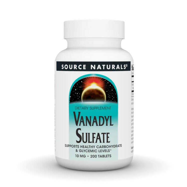 ソースナチュラルズ バナジルサルフェート 10mg 200粒 Source Naturals Vanadyl Sulfate 10 mg 200 Tablet 【お取り寄せ商品】【合わせて買いたい】