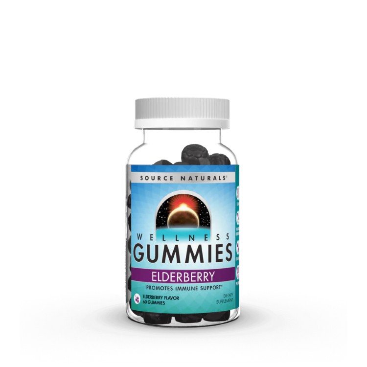 ソースナチュラルズ ウェルネス エルダーベリー グミ 60粒 Source Naturals Wellness Elderberry 60 Gummy 【お取り寄せ商品】【合わせて買いたい】